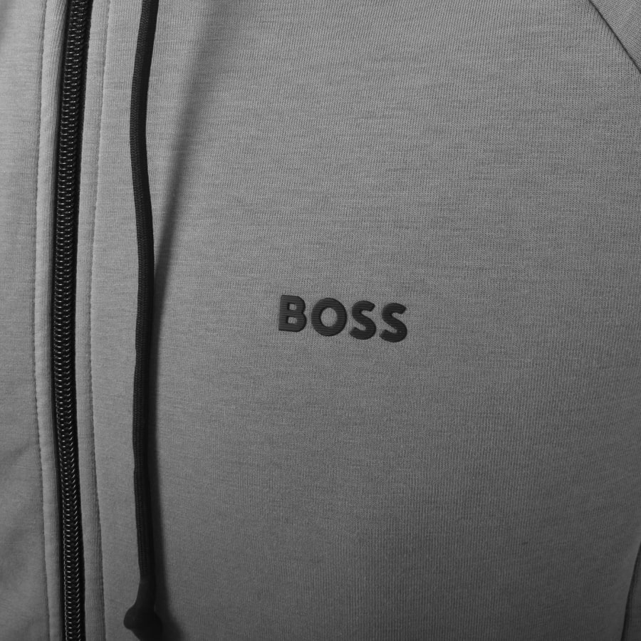 Boss saggy full zip hoodie grey top